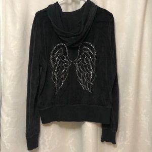 Victoria secret embellished zip hoodie